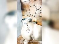Barbara Brazilian pelada mostrando sua bunda grande