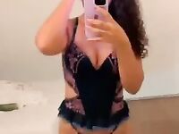 Amanda Lisboa privacy gostosa se filmando de lingerie