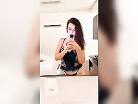 Amanda Lisboa privacy gostosa se filmando de lingerie