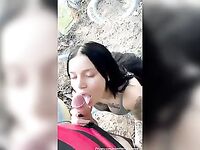 Maria Leite dando pro pauzudo no mato e engolindo porra