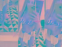 Ana Khuber só de roupa intima provocando