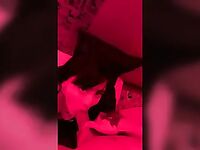Lua Uchiha fazendo boquete e levando gozada