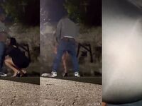 Fodendo uma puta louca na rua