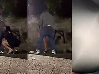 Fodendo uma puta louca na rua