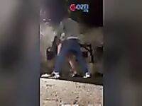 Fodendo uma puta louca na rua