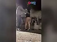 Fodendo uma puta louca na rua