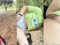 Valeria Castaneda pelada na praça cheia de tesao