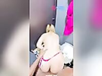 Laine Loirinha fodendo no provador cheia de tesao