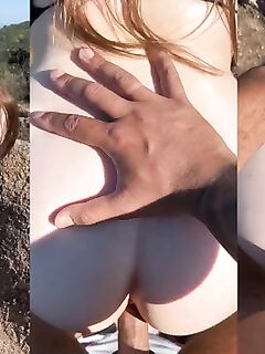 Branquinha rabuda na montanha transando gostoso