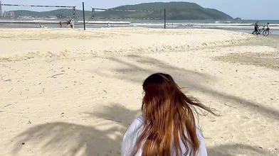 Fe Galvão pelada na praia cosplay sex