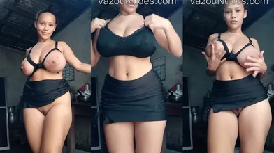 Vídeo amador da Maria Edielma Exibindo os Peitos e a Bucetona Carnuda