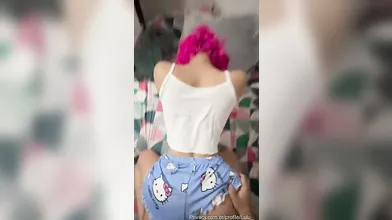 Lulu Witox dando de 4 em porno caseiro