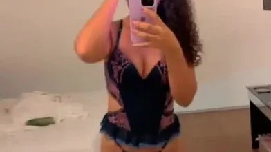 Amanda Lisboa privacy gostosa se filmando de lingerie