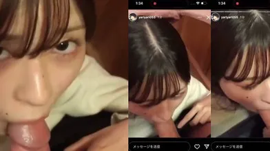 Japa safada mamando a rola ate recebe aquele leitinho na boca