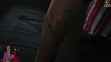 The cuckold didn't even notice that it took me a while to get back from the gym, I brought him a surprise in my pussy and made him clean it all up!