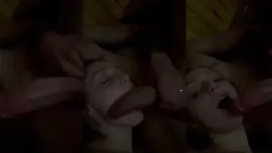 Vizinho vazou loira safada quicando na boca em 15s