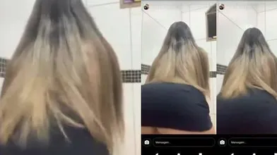 Loira novinha do instagram vazou pelada