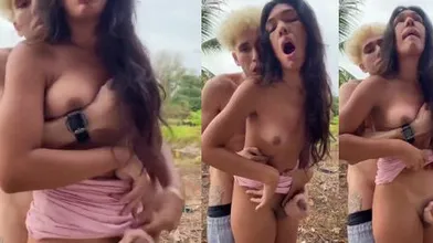 Safado fodeu uma trans gostosa no meio do mato xota putaria caiu...