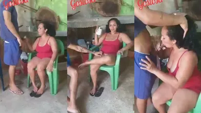 coroa do bar mamando a rola do novinho